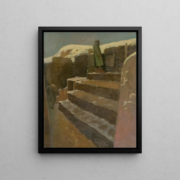 Facade Painter - Ladislav Mednyánszky — framed artwork on a wall