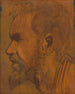 Study of the head of a thinker - Ladislav Mednyánszky — artwork view