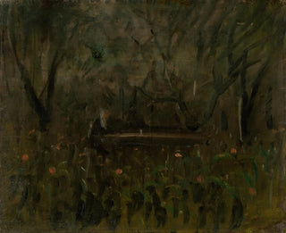 In the Garden at the Table - Ladislav Mednyánszky — artwork view