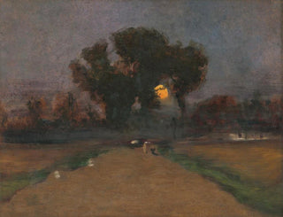 Landscape with Sunset - Ladislav Mednyánszky — artwork view
