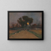Landscape with Sunset - Ladislav Mednyánszky — framed artwork on a wall