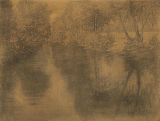 At the riverbank - Ladislav Mednyánszky — artwork view
