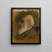 the painter's father profile with pince-nez - Ladislav Mednyánszky — framed artwork on a wall