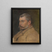 Portrait of the brother-in-law Štefan Čabel - Ladislav Mednyánszky — framed artwork on a wall
