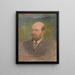 Portrait of a man with a tie - Ladislav Mednyánszky — framed artwork on a wall