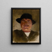 Peasant Spiš with Hat - Ladislav Mednyánszky — framed artwork on a wall