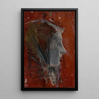 Ladislav Mednynszky - Study of Female Head from Profile.webp