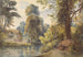 Parc suisse avec un étang et une luge - Ladislav Mednyánszky — artwork view
