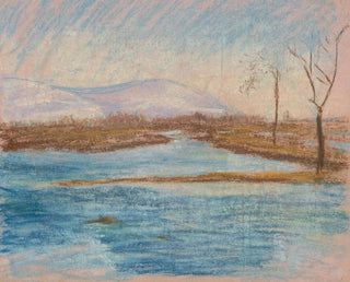 Winter Landscape Painting - Ladislav Mednyánszky — artwork view