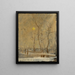 Motif « Winter Sun in a Landscape with a Stream » by Štrky - Ladislav Mednyánszky — framed artwork on a wall