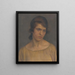 Portrait of a Woman - Ladislav Tresko — framed artwork on a wall