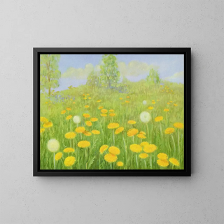 Dandelion - Lafayette F. Cargill — framed artwork on a wall