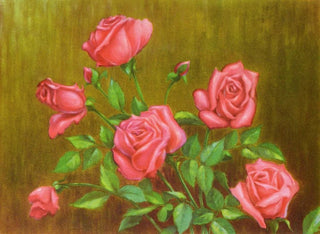 Rose red Painting - Lafayette F. Cargill — artwork view