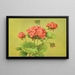 Géranium Scarlet Painting - Lafayette F. Cargill — framed artwork on a wall
