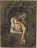 a painting "A Naked Woman Emptying a Chamber Pot Out of the Window, Behind Her a Young Man Smoking" by Lambert Antonius Claessens — artwork view