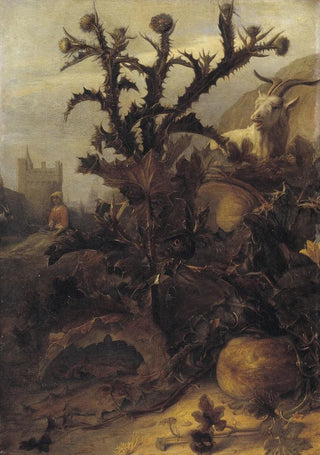 Lambert Doomer - Thistle Pumpkin and a Goat.webp