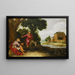 The Prophet of Bethel Meets the Man of God from Judah - Lambert Jacobsz — framed artwork on a wall