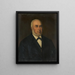 Portrait of the founder Eduard Vetter - Lambert Sustris — framed artwork on a wall