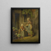 a Woman Selling Vegetables - Lambertus Johannes Hansen — framed artwork on a wall