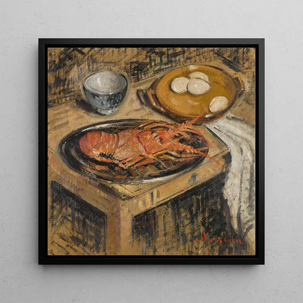 Langouste du Portugal - Gustave Loiseau — framed artwork on a wall