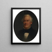 Portrait of Millard Fillmore - Lars Gustaf Sellstedt — framed artwork on a wall