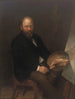 Self-portrait of the artist in his studio - Lars Gustaf Sellstedt — artwork view