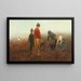 La récolte de pommes de terre - László Pataky von Sospatak — framed artwork on a wall