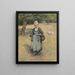 A Child from Brittany - Laura Barbara Sutherland Clunas — framed artwork on a wall