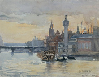 Pavillons au bord de la Seine, l'exposition de 1900 - Laure Brouardel — artwork view