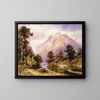 Montagnes Wick, Upper Arthur River - Laurence William Wilson — framed artwork on a wall