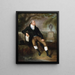 Portrait of a Man - Laurent Blanchard — framed artwork on a wall