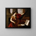 Allegory of Music - Laurent de La Hyre — framed artwork on a wall