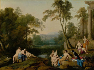 Diane et ses nymphes dans un paysage - Laurent de La Hyre — artwork view
