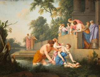 The Discovery of Moses - Laurent de La Hyre — artwork view