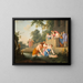 The Discovery of Moses - Laurent de La Hyre — framed artwork on a wall