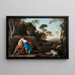 The Kiss of Peace and Justice - Laurent de La Hyre — framed artwork on a wall