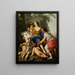 The Rape of Europa - Laurent de La Hyre — framed artwork on a wall