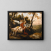 The Sacrifice of Isaac - Laurent de La Hyre — framed artwork on a wall
