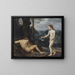 The Temptation of Adam and Eve - Laurentius de Neter — framed artwork on a wall