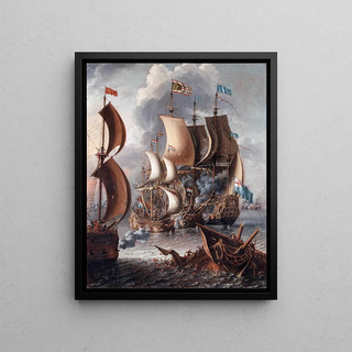 Laureys a Castro - A Sea Fight with Barbary Corsairs.webp