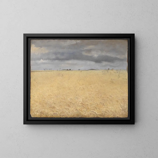 a Rye Field near the Village of Ring - Laurits Andersen Ring — framed artwork on a wall