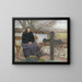 Cemetery at Flng - Laurits Andersen Ring — framed artwork on a wall