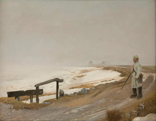 Winter Day with Mist in Karrebksminde - Laurits Andersen Ring — artwork view