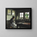 Interior painting with the woman who sees - Laurits Andersen Ring — framed artwork on a wall