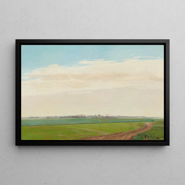 Summer Landscape Painting at Baldersbrønde - Laurits Andersen Ring — framed artwork on a wall