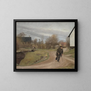 Spring in Jutland by Hals - Laurits Andersen Ring — framed artwork on a wall