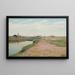 The river and the port at Frederiksværk - Laurits Andersen Ring — framed artwork on a wall