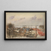 View of Roskilde towards the fjord - Laurits Andersen Ring — framed artwork on a wall