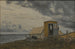 View of a Shore with the Artist's Caravan and Tent at En - Laurits Andersen Ring — artwork view