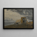 View of a Shore with the Artist's Caravan and Tent at En - Laurits Andersen Ring — framed artwork on a wall